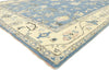 9 x 12 Colorful Blue Oushak Rug 80596