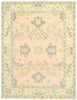 9 x 12 Colorful Pink Oushak Rug 80597