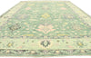 9 x 12 Contemporary Green Oushak Rug 80598