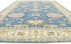 9 x 12 Colorful Blue Oushak Rug 80599