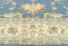 9 x 12 Colorful Blue Oushak Rug 80599