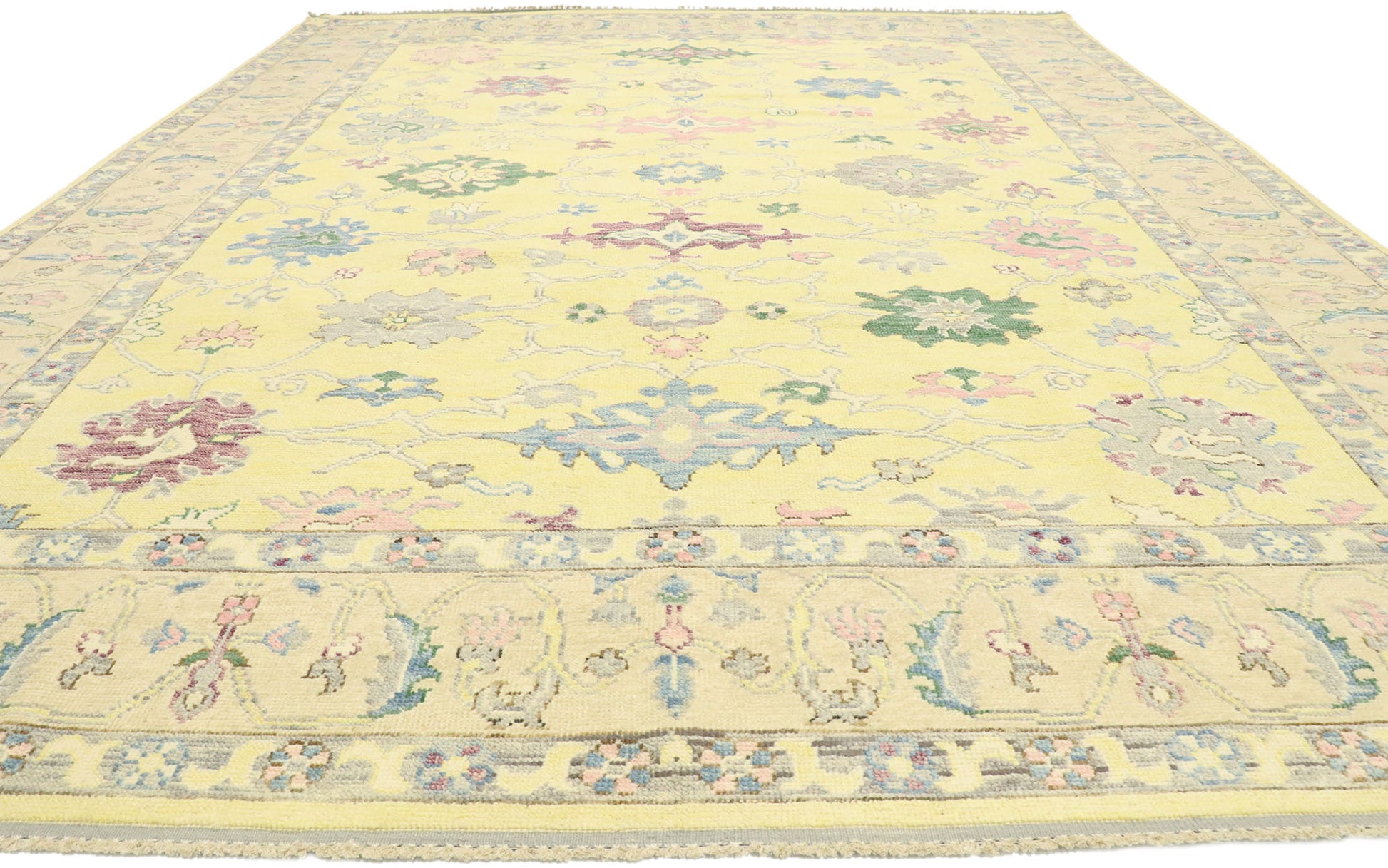 9 x 12 Colorful Oushak Rug 80601