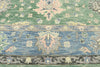 9 x 12 Contemporary Green Oushak Rug 80602