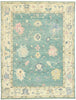 9 x 12 Contemporary Teal Oushak Rug 80603