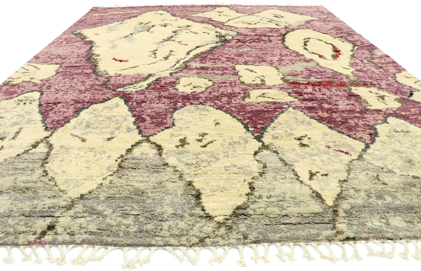 8 x 10 Contemporary Purple Moroccan Rug 80624