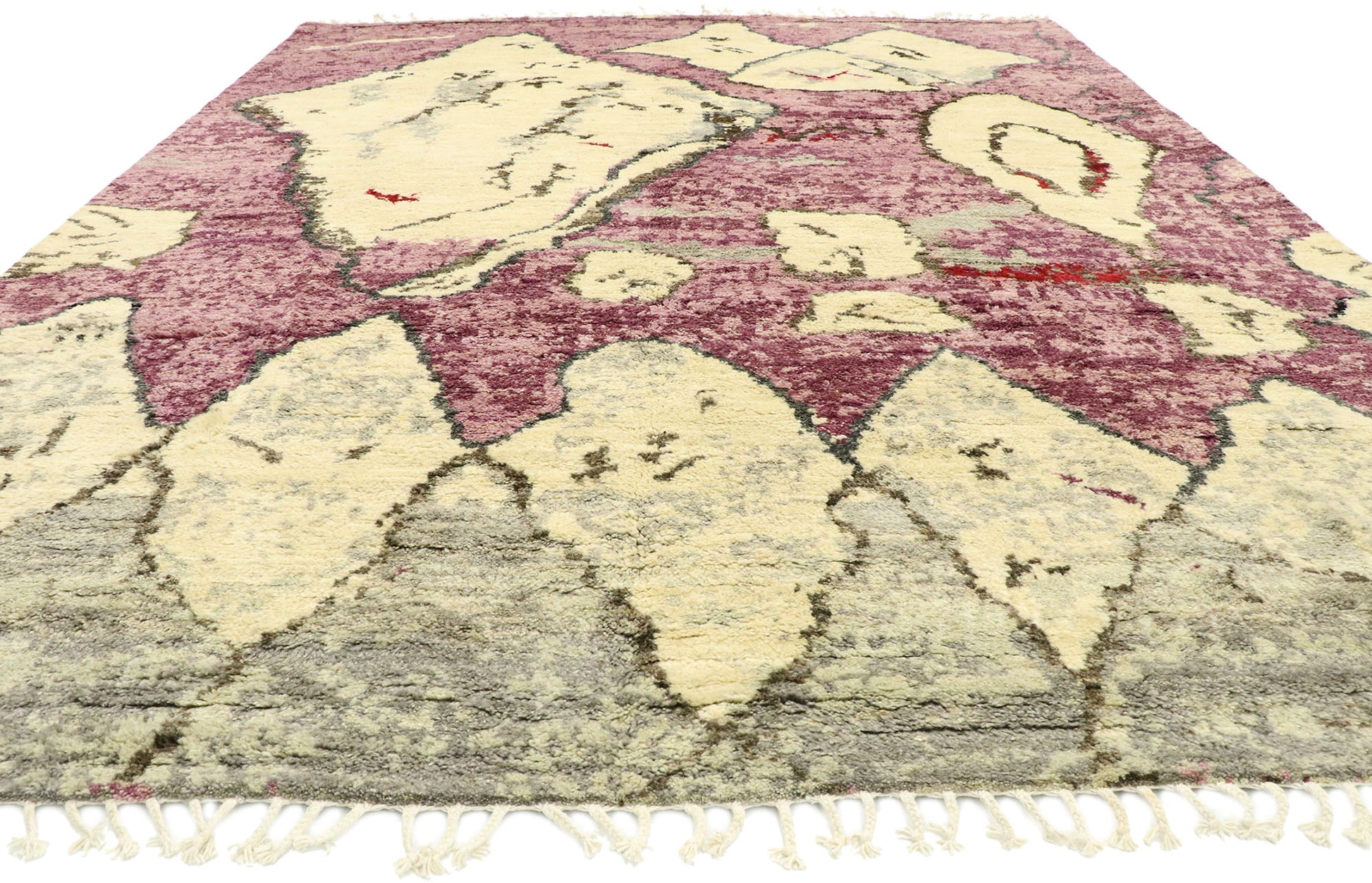 8 x 10 Contemporary Purple Moroccan Rug 80624