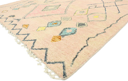 6 x 9 Contemporary Pink Moroccan Rug 80625