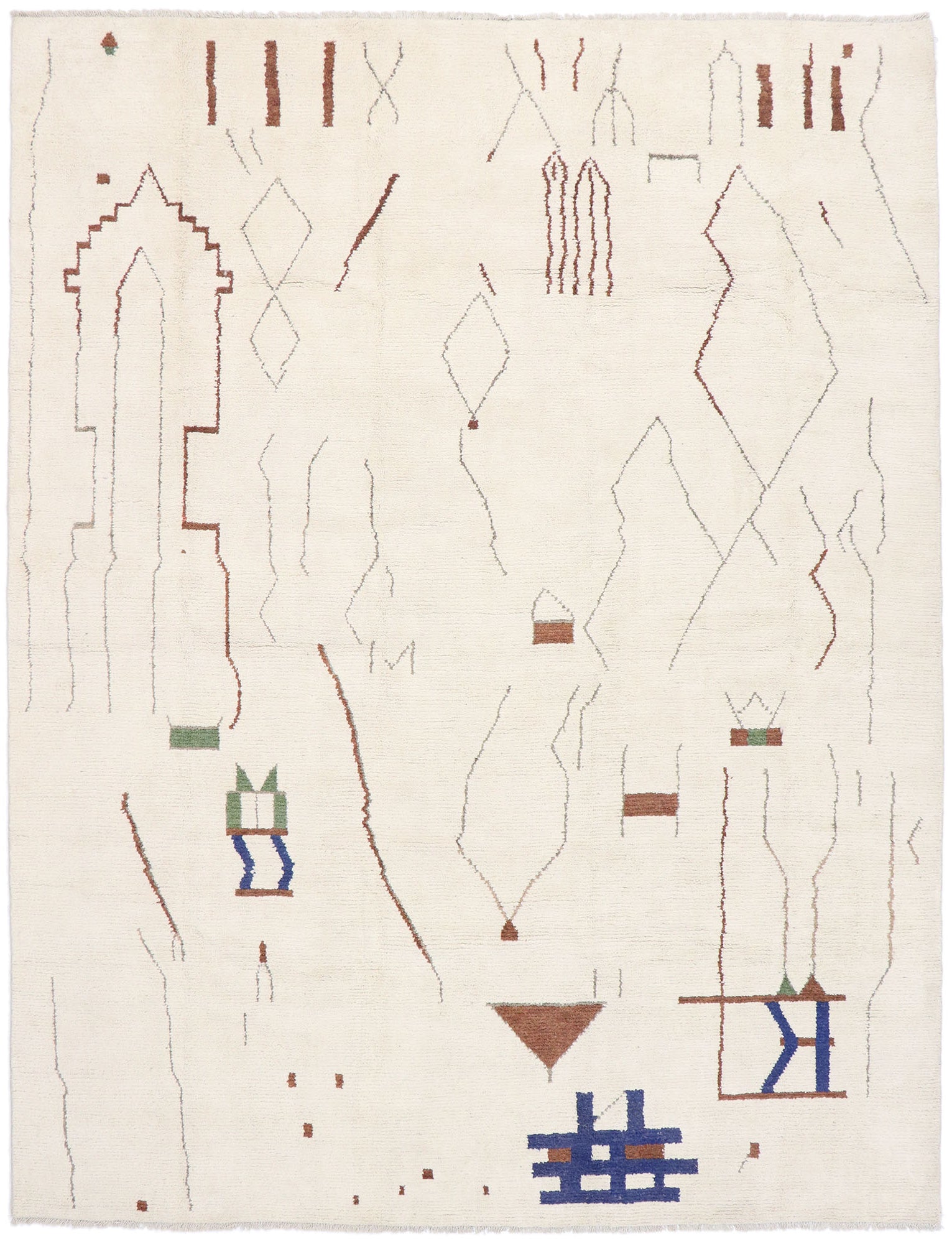 10 x 14 Contemporary Moroccan Rug 80646