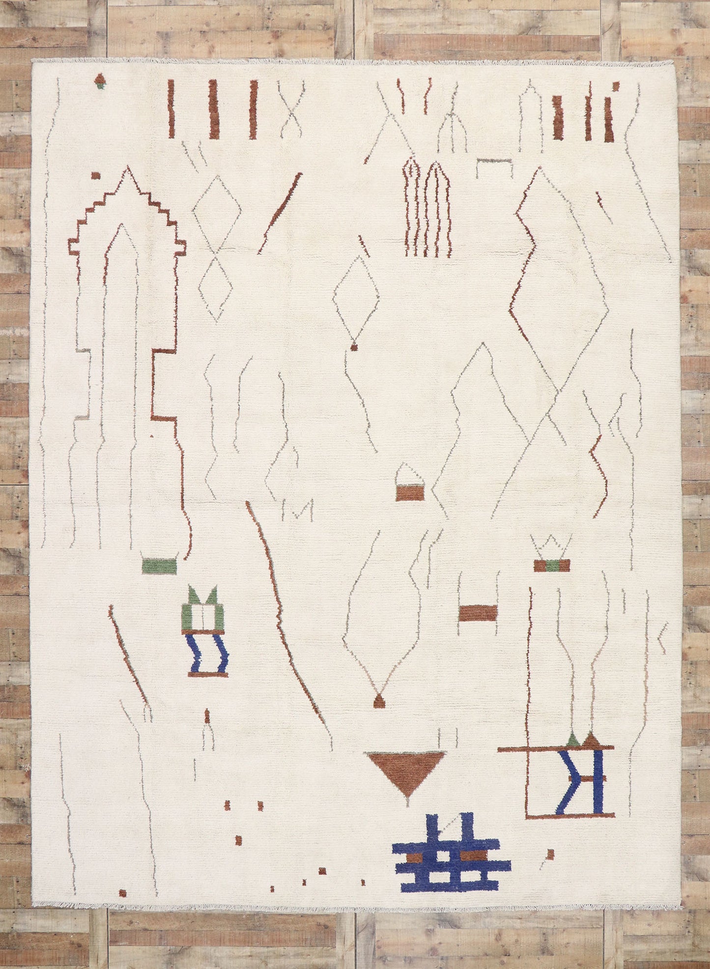 10 x 14 Contemporary Moroccan Rug 80646