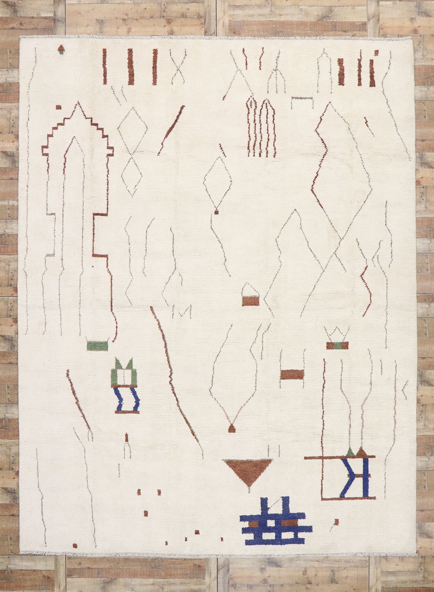 10 x 14 Contemporary Moroccan Rug 80646