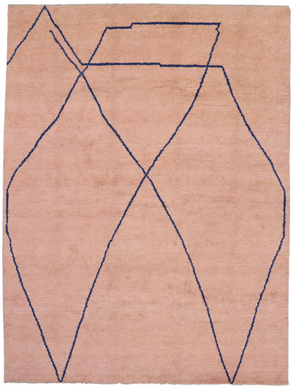 10 x 14 Contemporary Pink Moroccan Rug 80647
