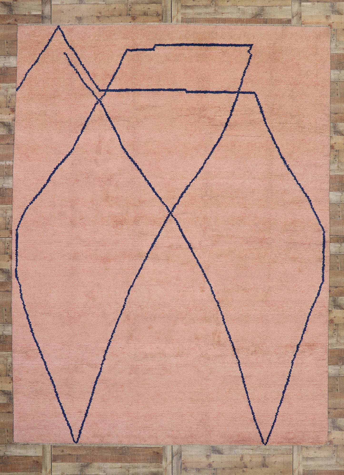 10 x 14 Contemporary Pink Moroccan Rug 80647