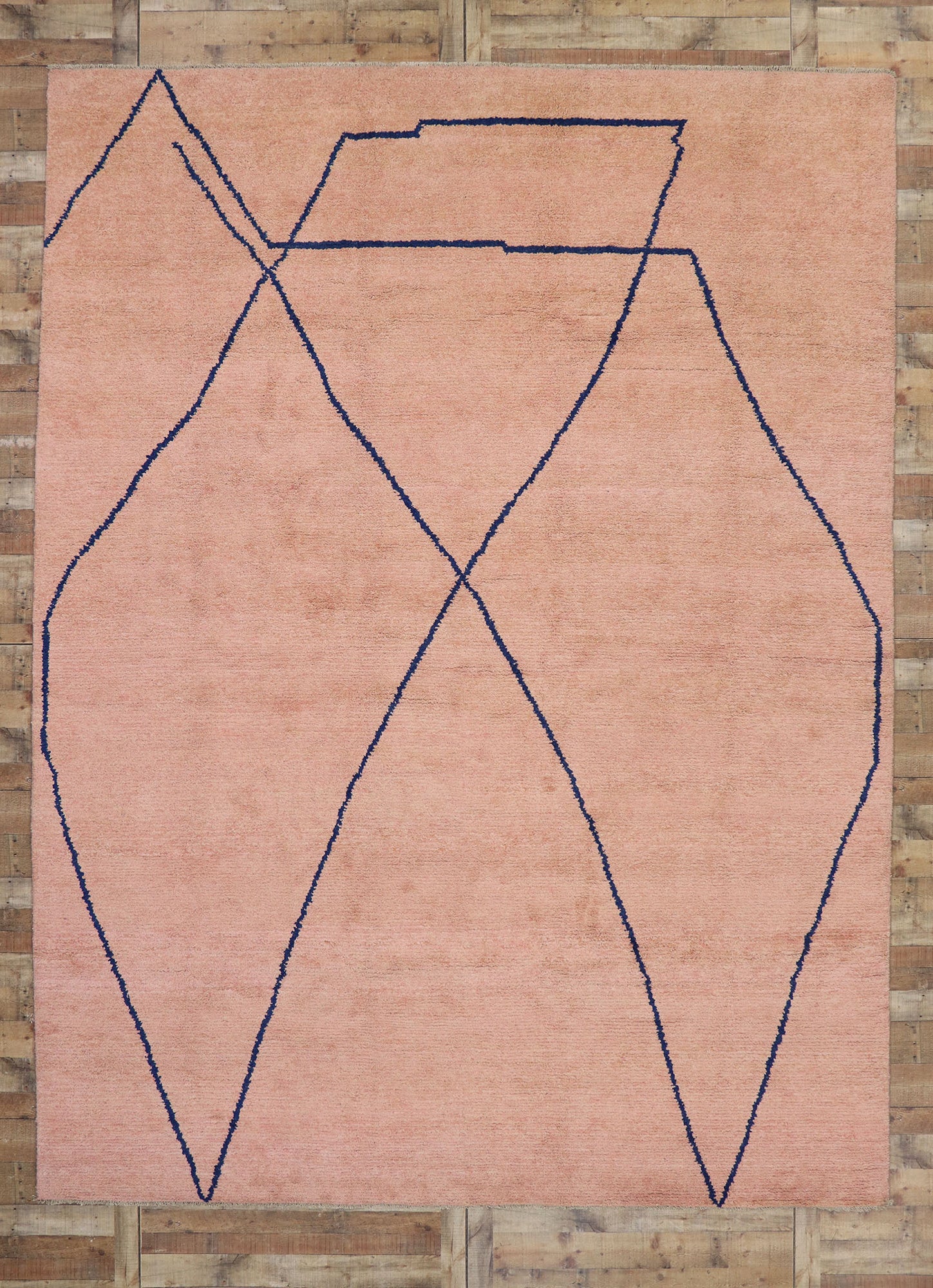 10 x 14 Contemporary Pink Moroccan Rug 80647