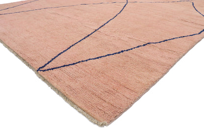 10 x 14 Contemporary Pink Moroccan Rug 80647