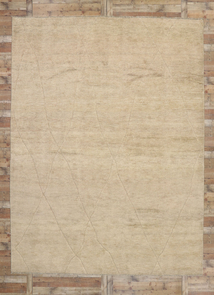 10 x 14 Neutral Moroccan Area Rug 80652