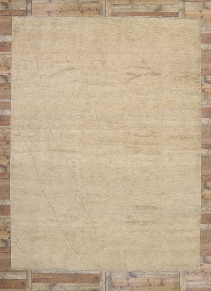 10 x 14 Neutral Moroccan Area Rug 80652