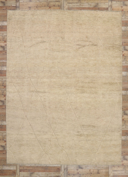 10 x 14 Neutral Moroccan Area Rug 80652
