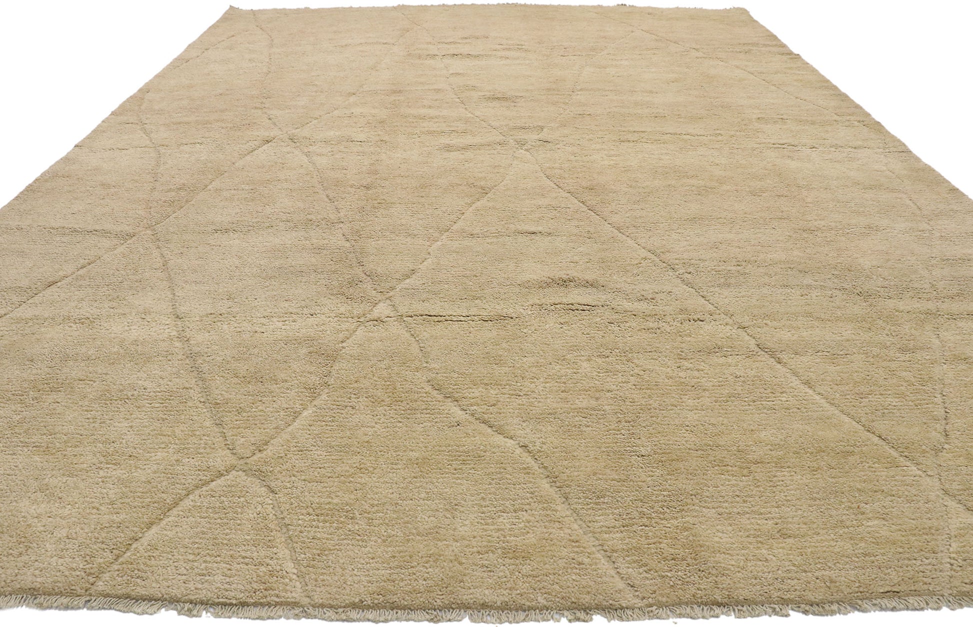 10 x 14 Neutral Moroccan Area Rug 80652