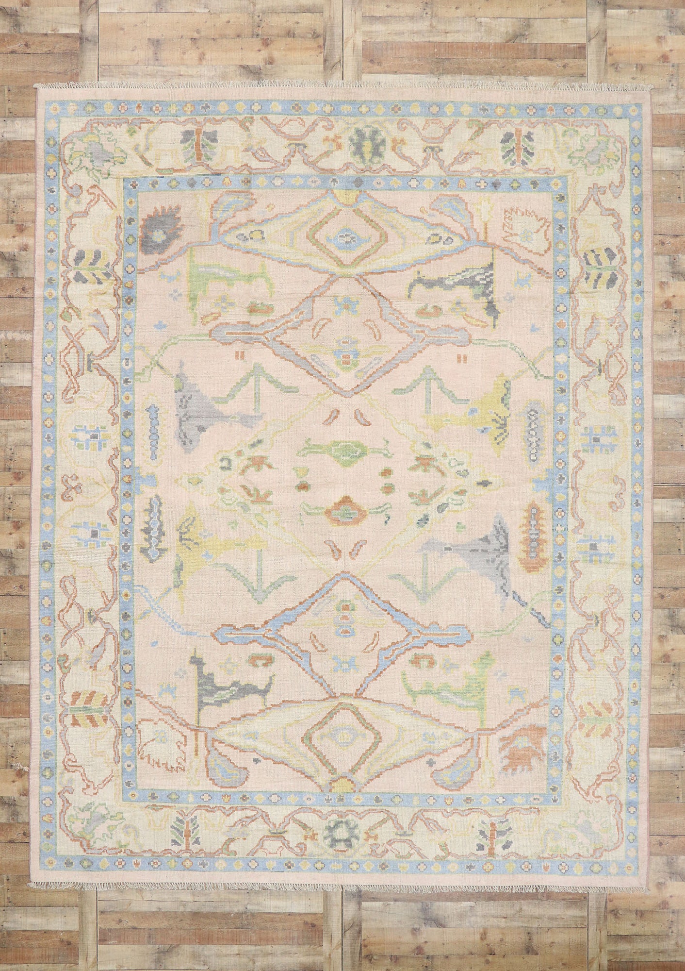 10 x 13 Contemporary Oushak Rug 80653
