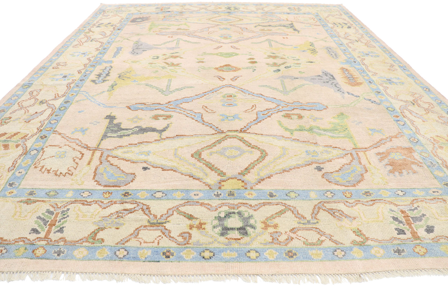 10 x 13 Contemporary Oushak Rug 80653