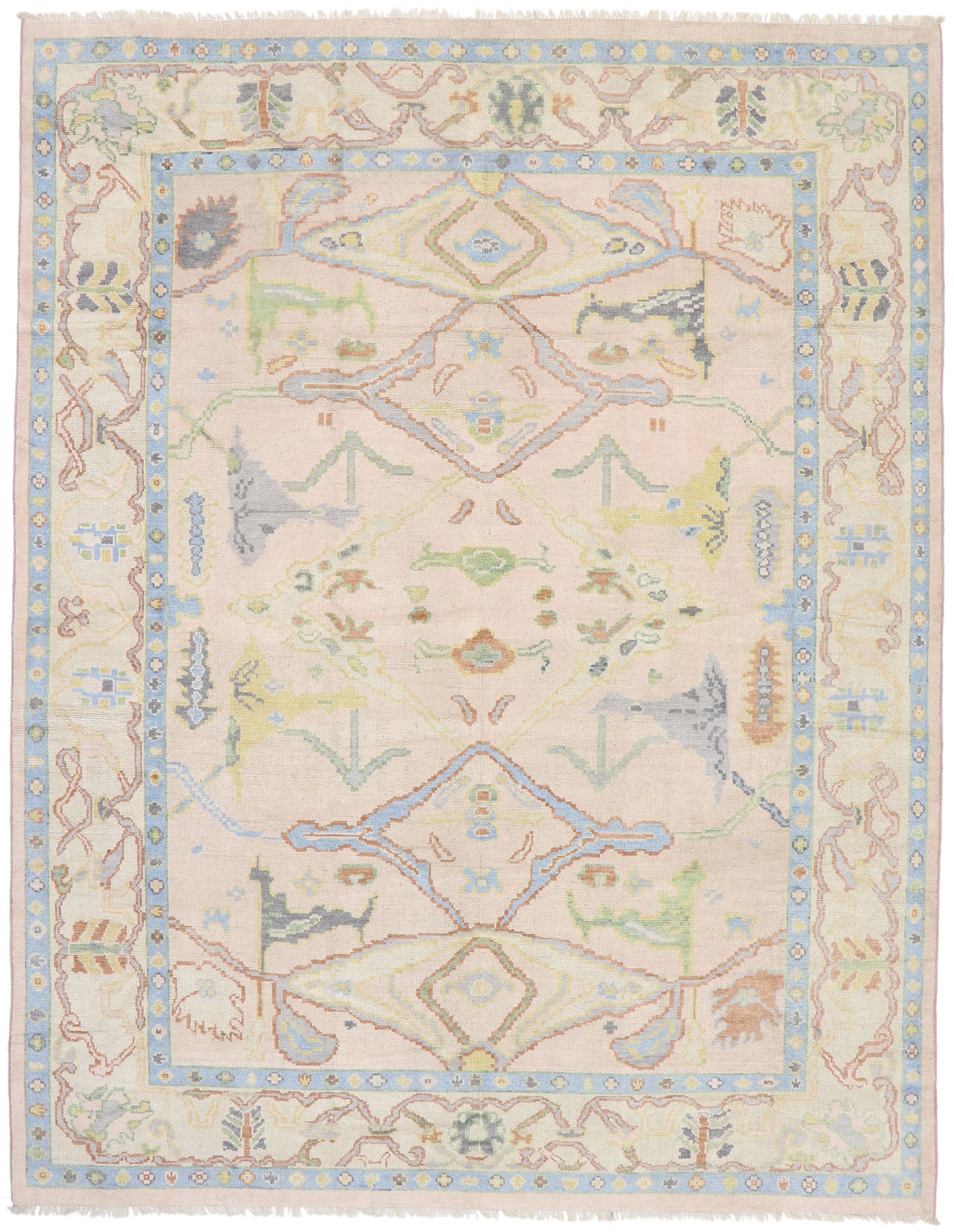 10 x 13 Contemporary Oushak Rug 80653