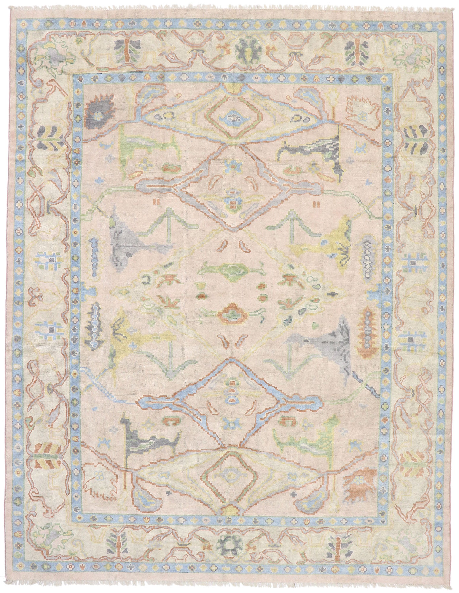 10 x 13 Contemporary Oushak Rug 80653
