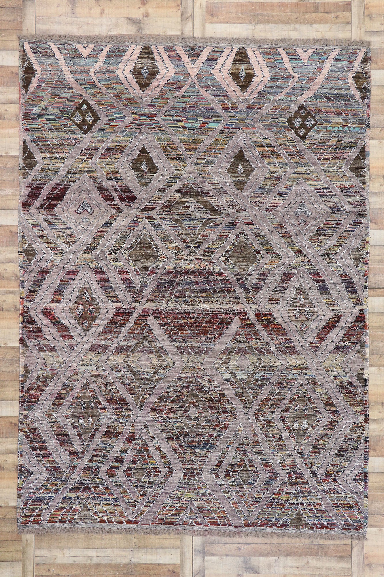 9 x 12 Contemporary Moroccan Style Rug 80654