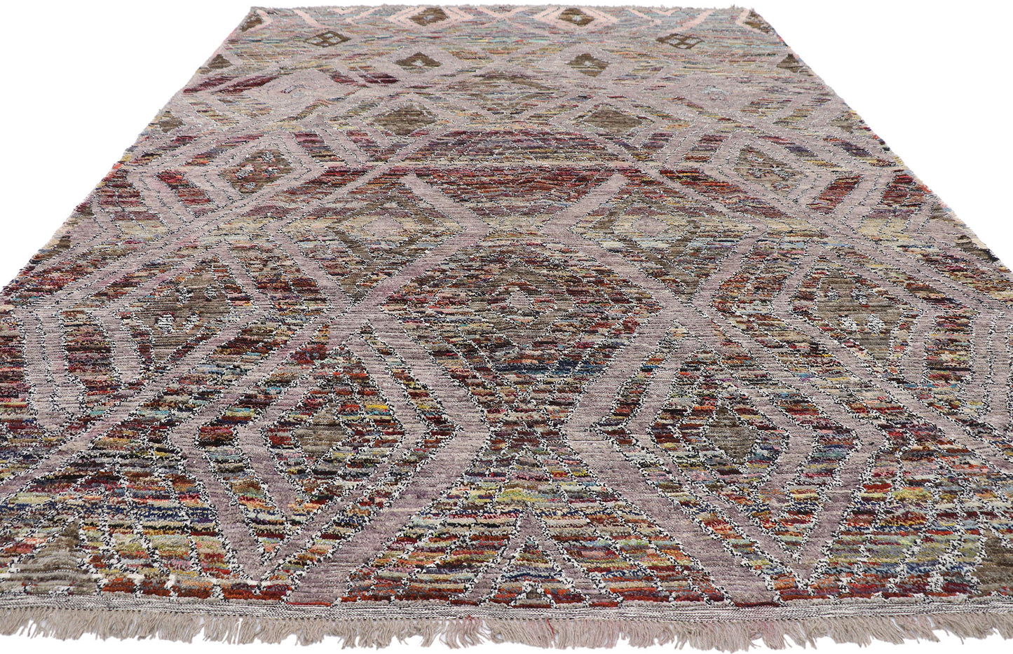 9 x 12 Contemporary Moroccan Style Rug 80654