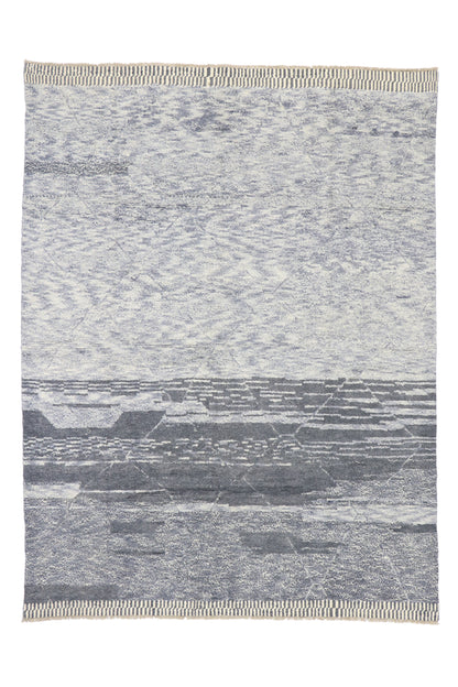 9 x 12 Contemporary Gray Moroccan Rug 80658