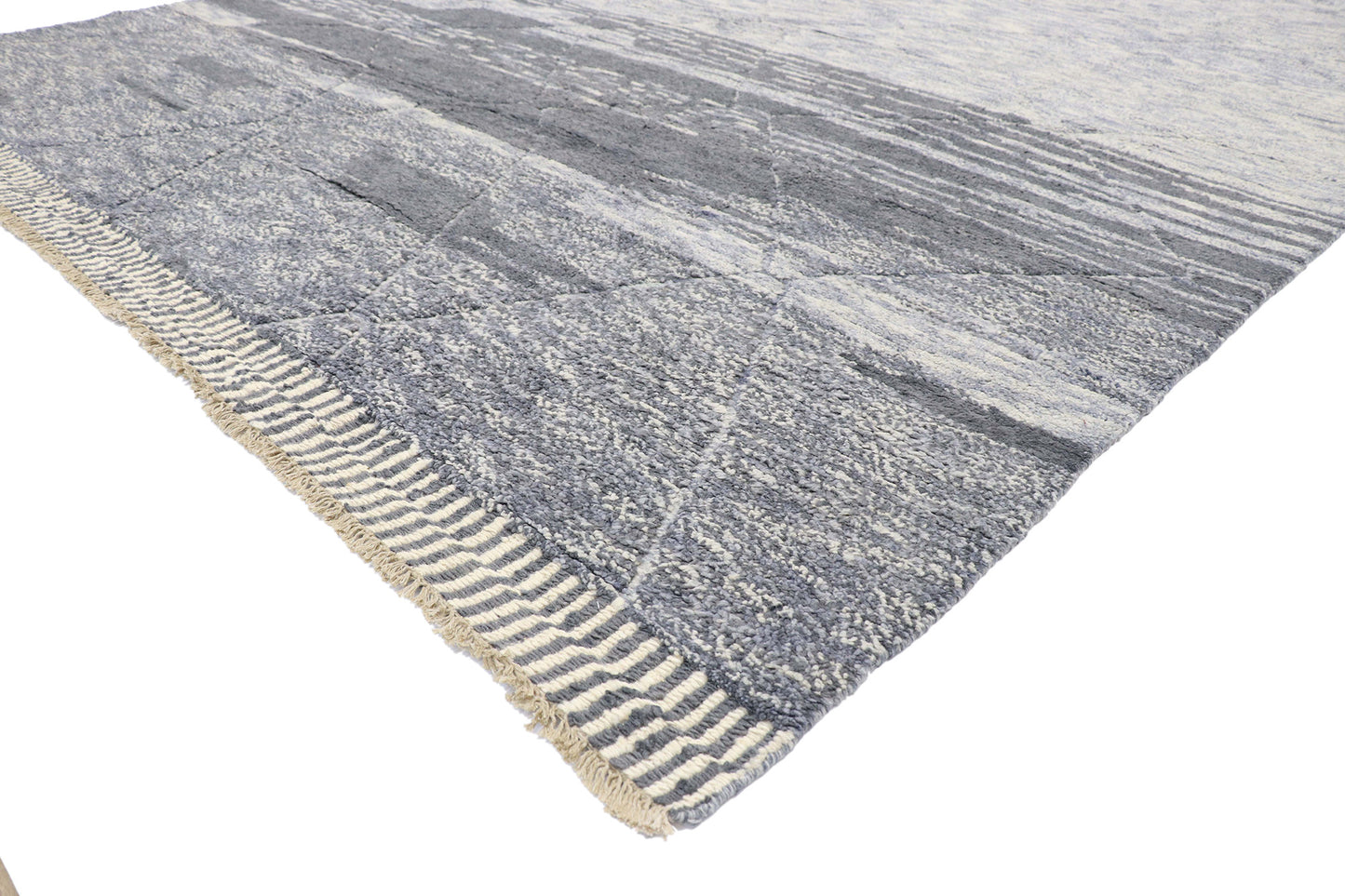 9 x 12 Contemporary Gray Moroccan Rug 80658