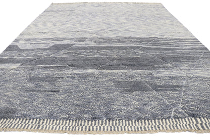9 x 12 Contemporary Gray Moroccan Rug 80658