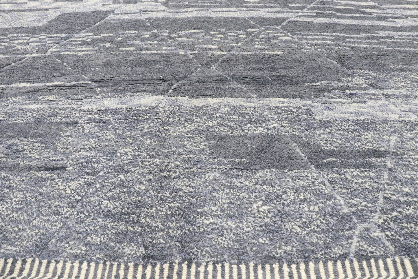 9 x 12 Contemporary Gray Moroccan Rug 80658