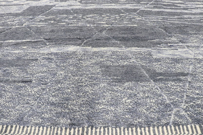 9 x 12 Contemporary Gray Moroccan Rug 80658