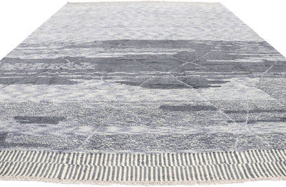 10 x 14 Modern Gray Moroccan Area Rug 80659
