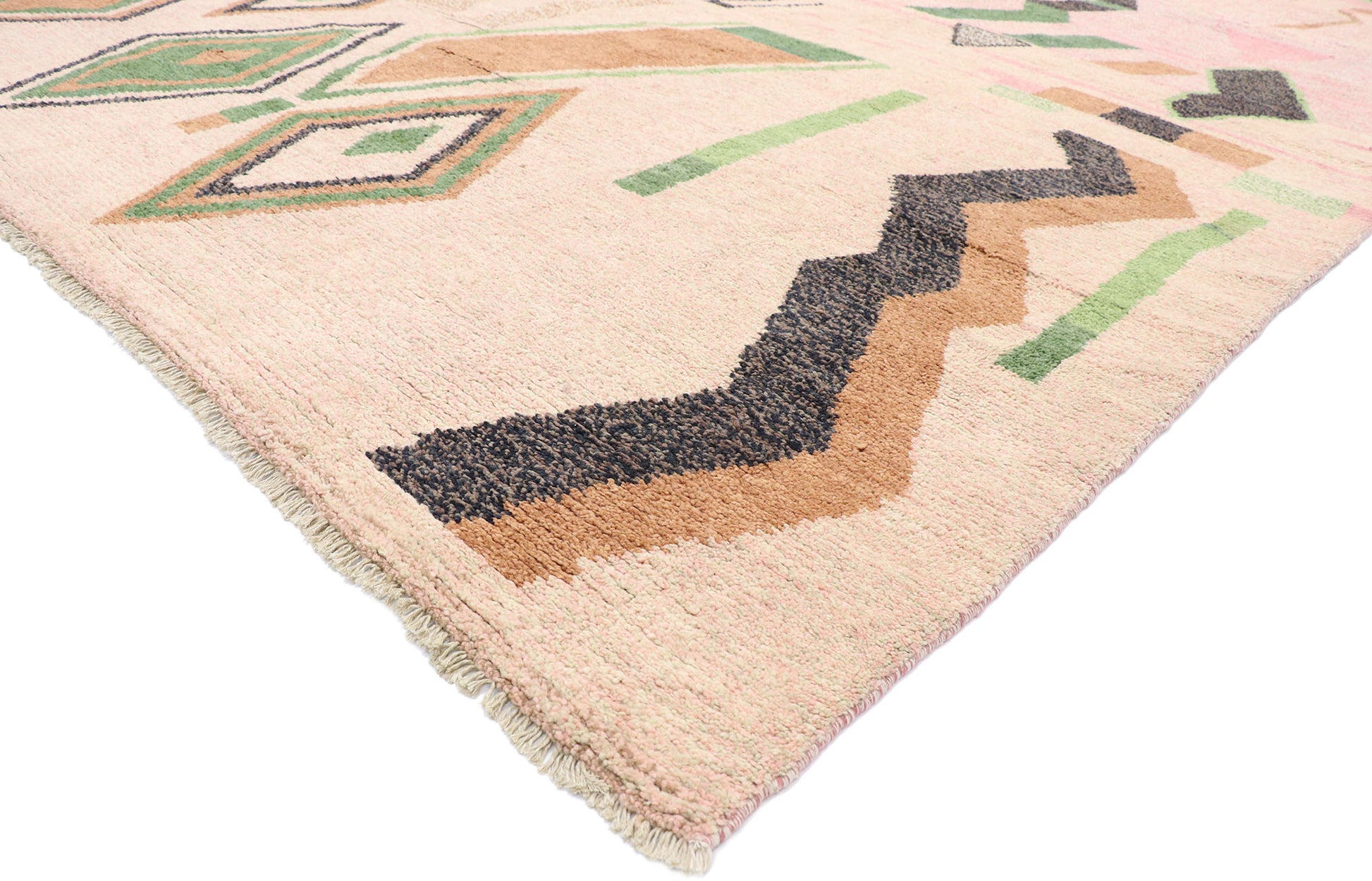 10 x 14 Contemporary Pink Moroccan Rug 80662