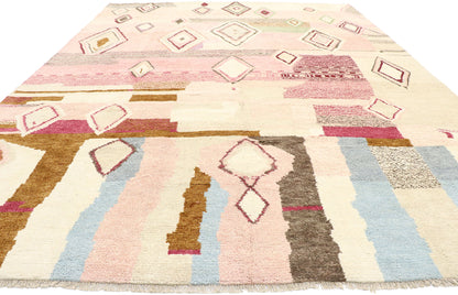 10 x 14 Contemporary Pink Moroccan Rug 80663