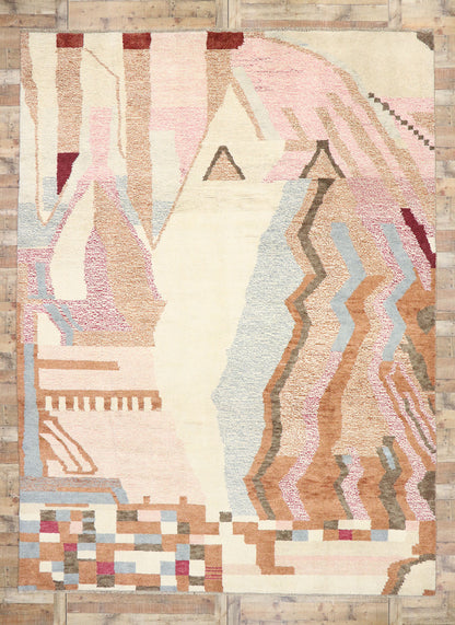 10 x 14 Colorful Pink Moroccan Rug 80664