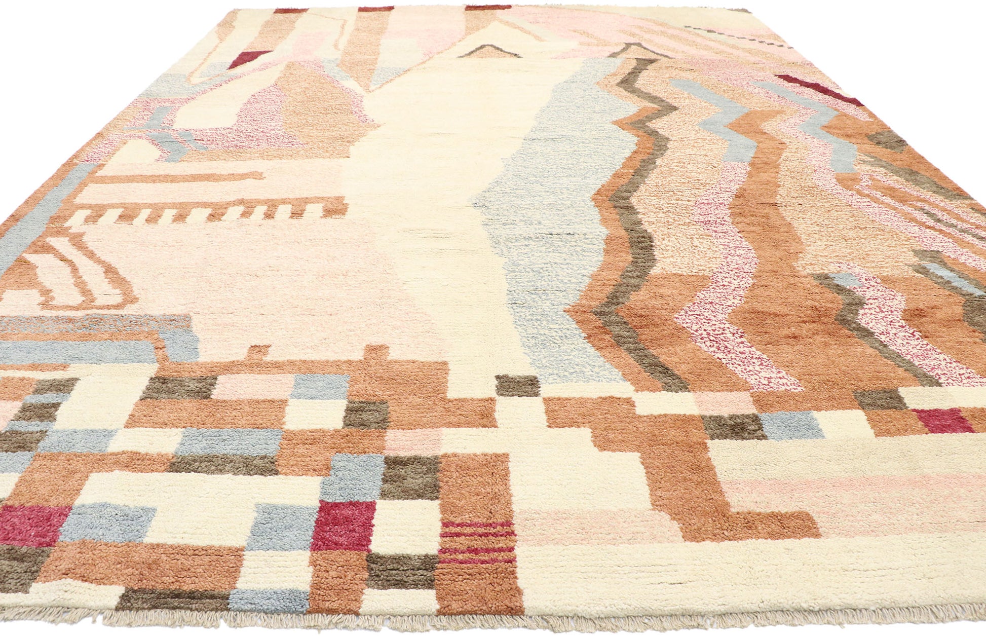 10 x 14 Colorful Pink Moroccan Rug 80664