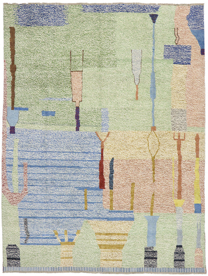 10 x 14 Colorful Moroccan Rug 80665