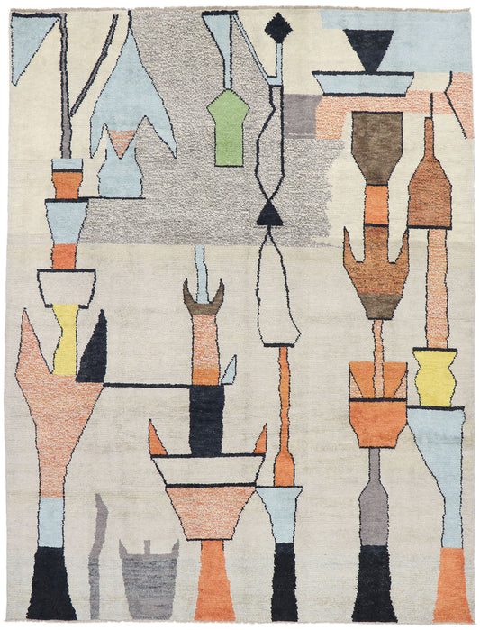 10 x 14 Contemporary Moroccan Rug 80666
