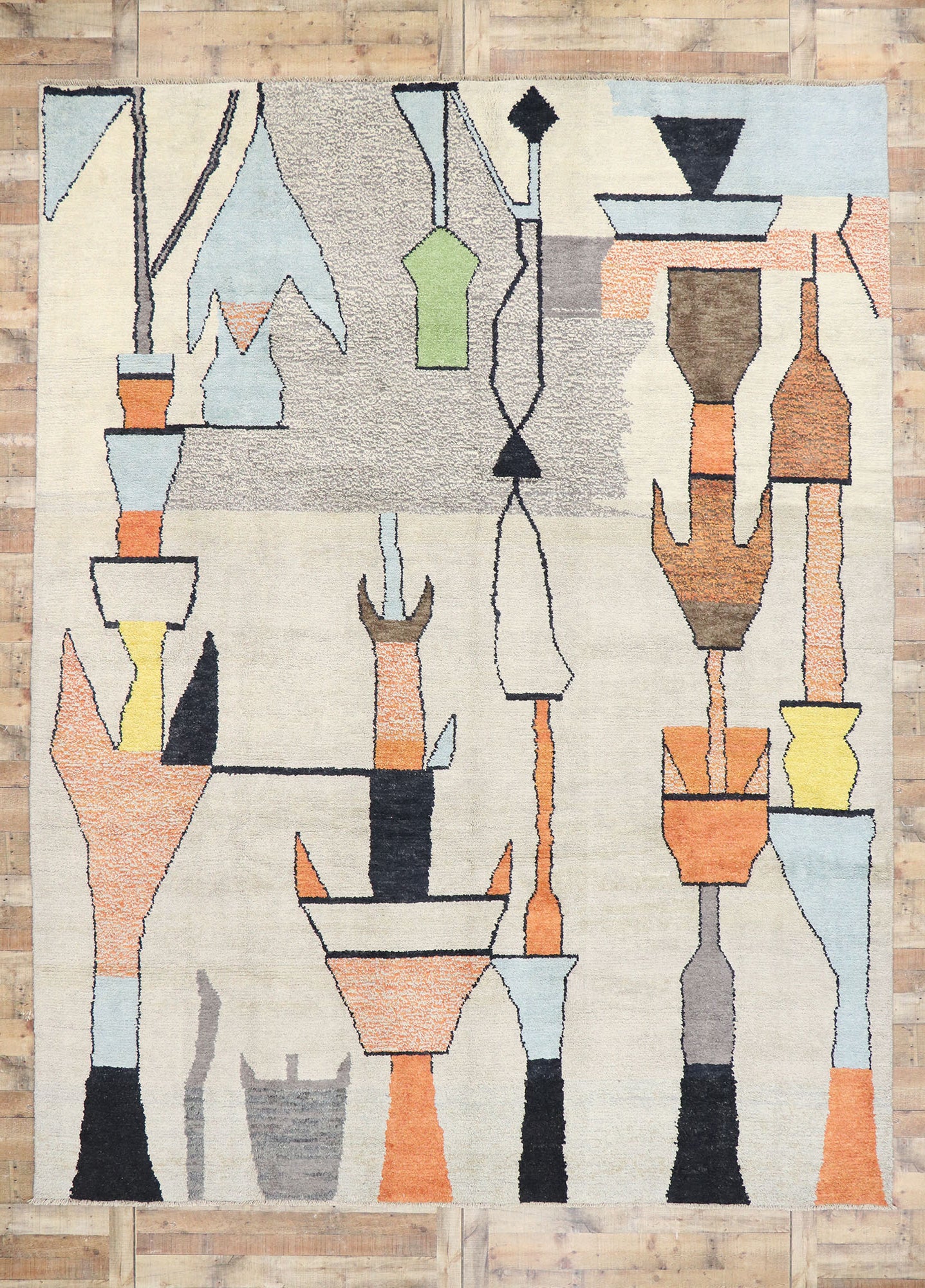 10 x 14 Contemporary Moroccan Rug 80666