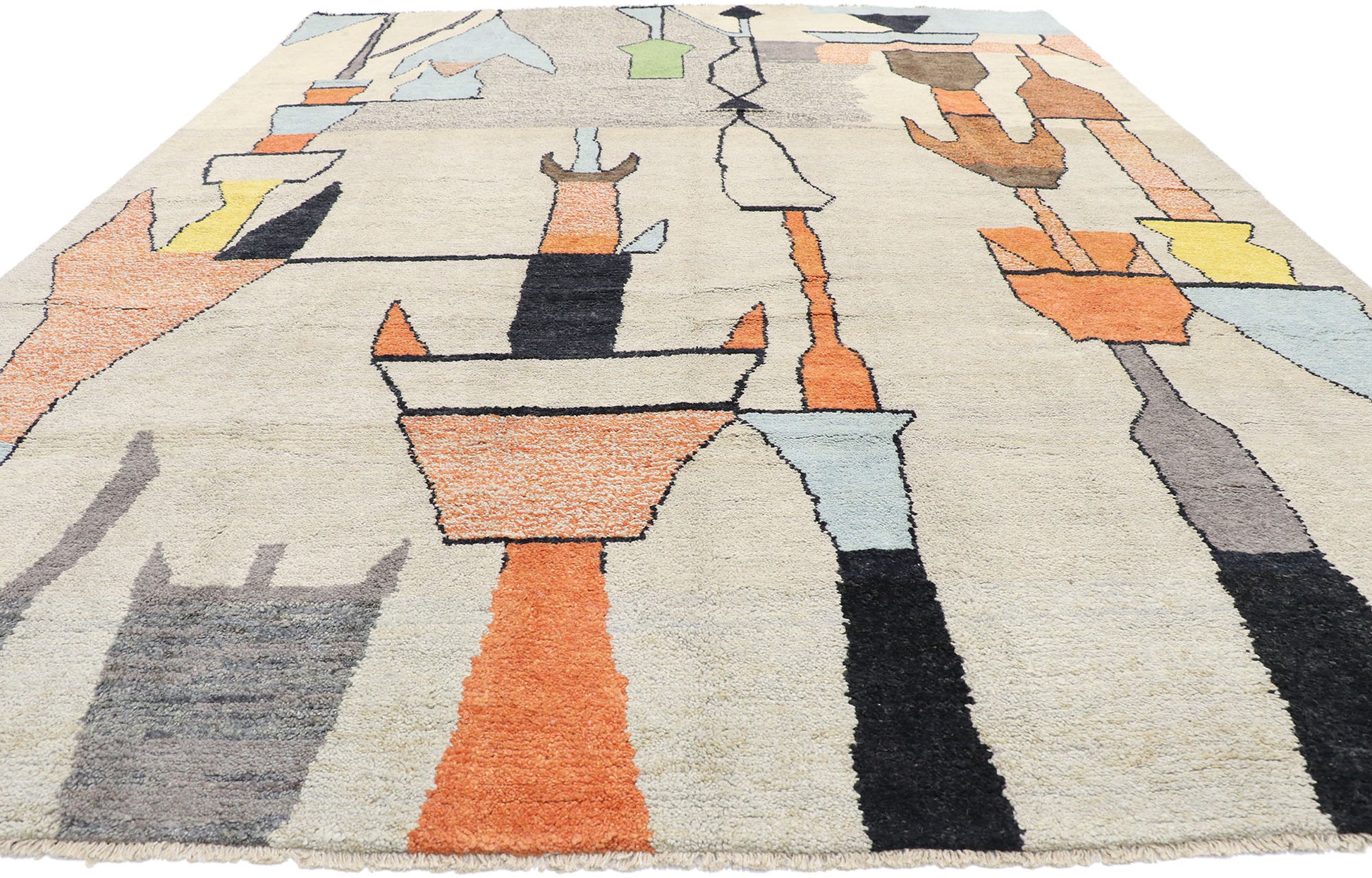 10 x 14 Contemporary Moroccan Rug 80666
