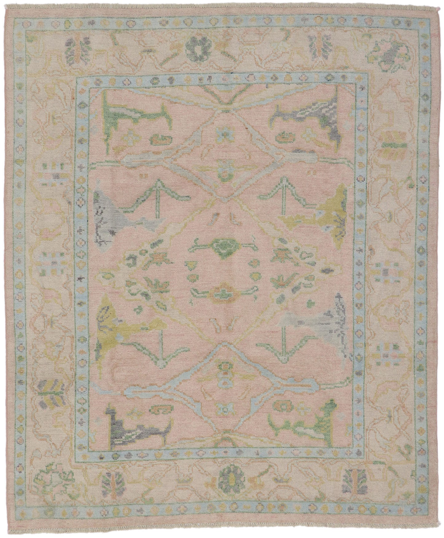 9 x 10 Contemporary Oushak Rug 80673