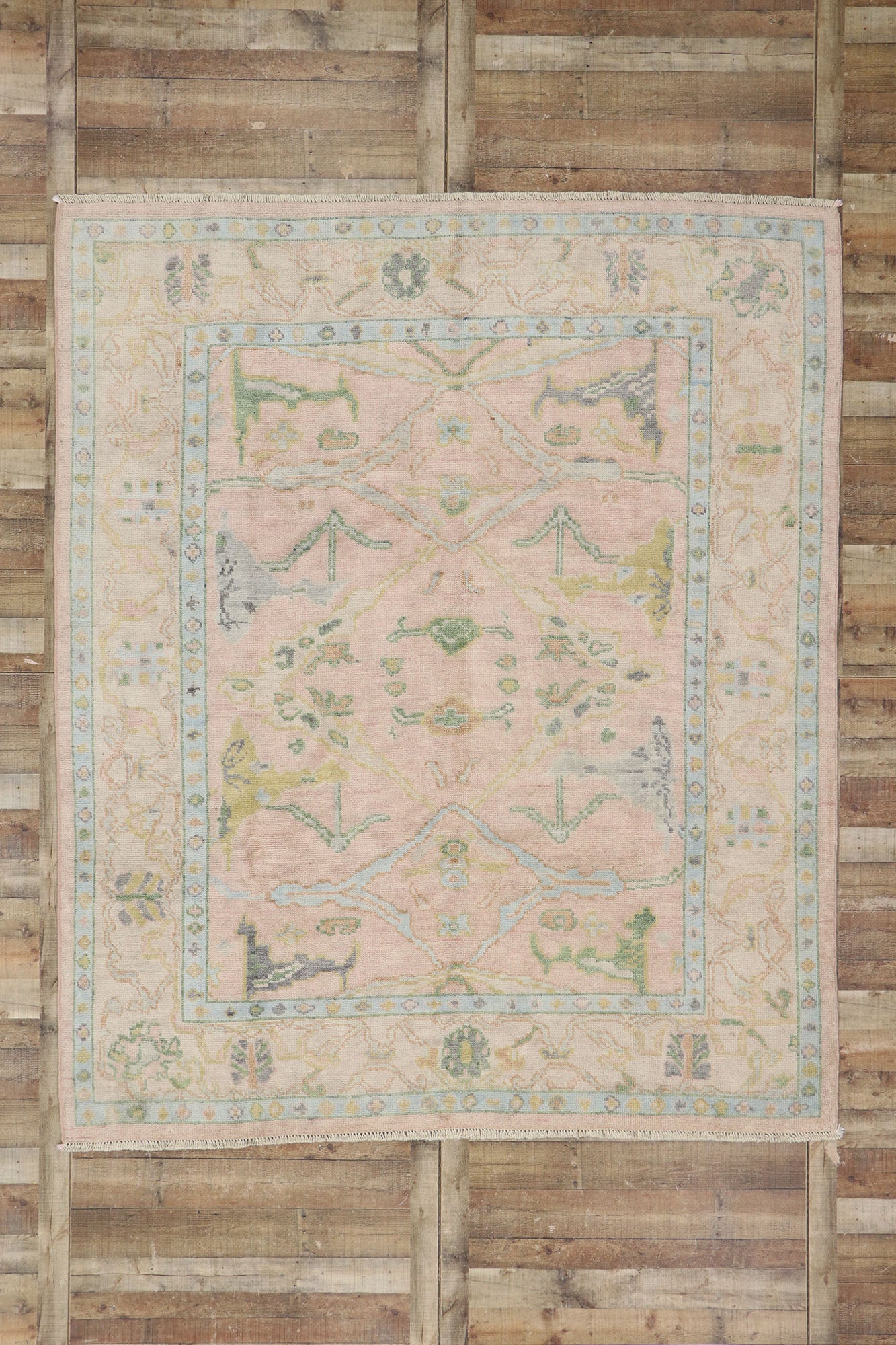 9 x 10 Contemporary Oushak Rug 80673