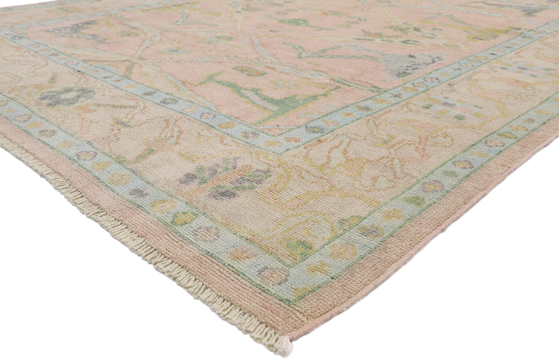 9 x 10 Contemporary Oushak Rug 80673