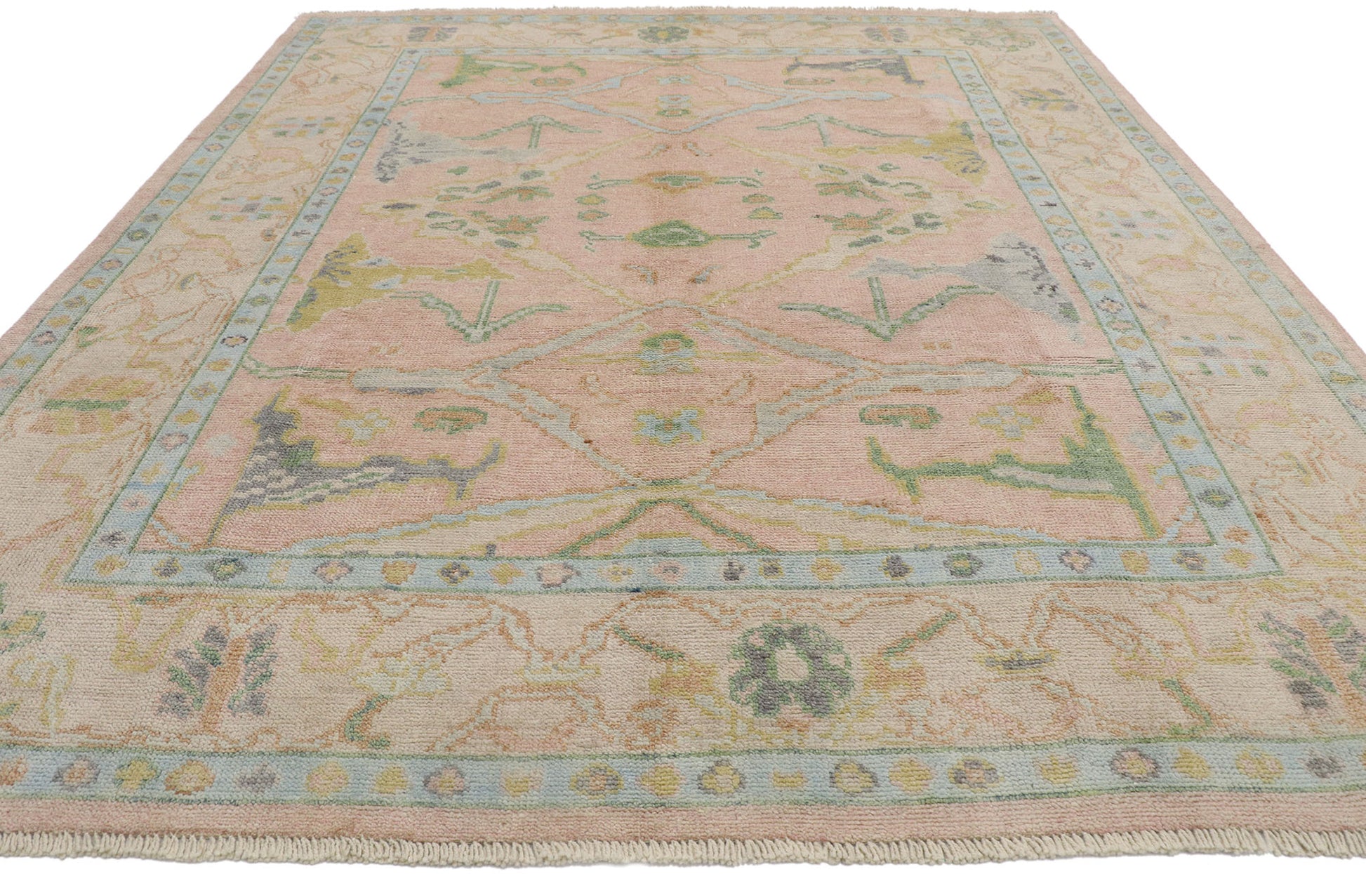 9 x 10 Contemporary Oushak Rug 80673