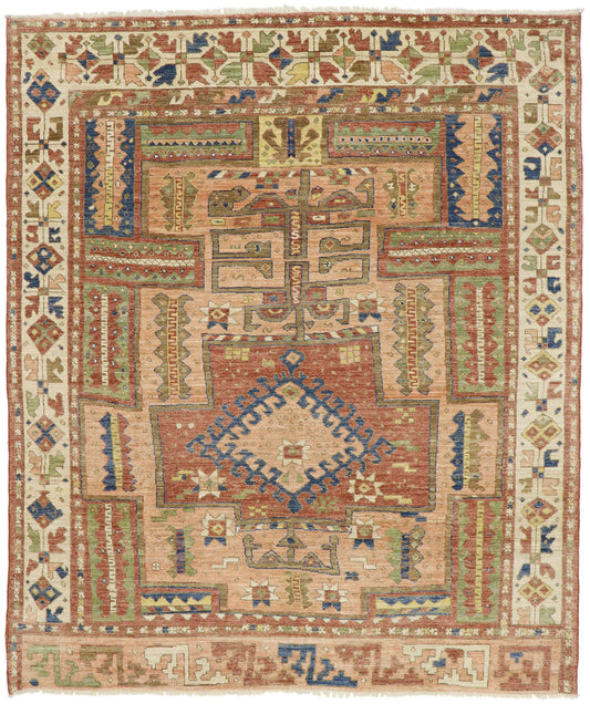 8 x 10 Vintage-Inspired Oushak Rug 80675