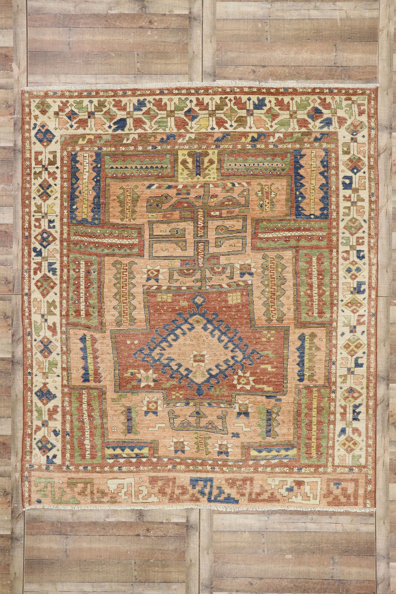 8 x 10 Vintage-Inspired Oushak Rug 80675
