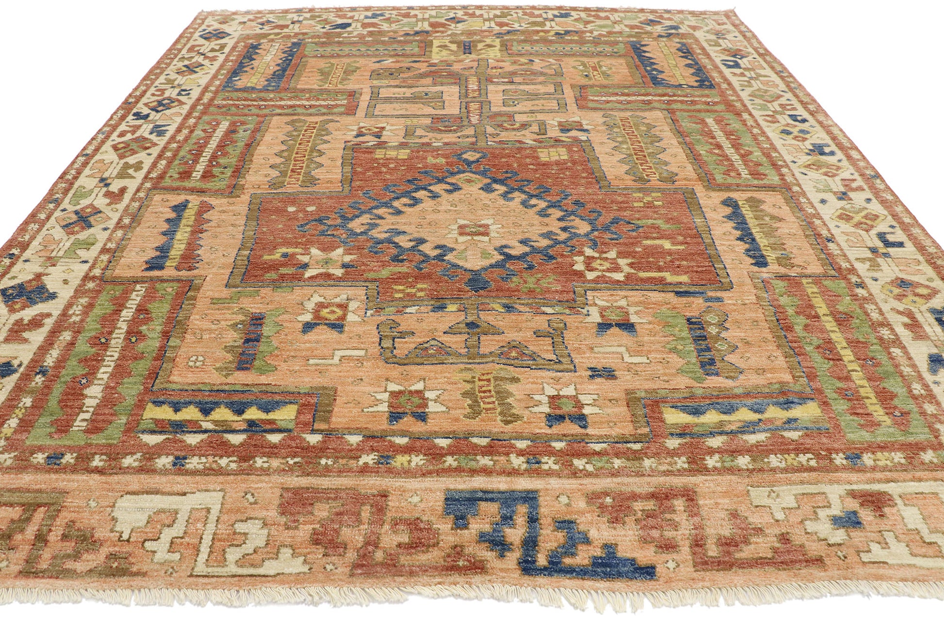 8 x 10 Vintage-Inspired Oushak Rug 80675