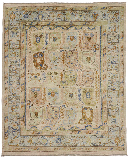 8 x 10 Vintage-Inspired Oushak Rug 80678